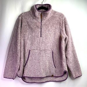 LIV Outdoor super soft fleece pullover NWT Pink Mauve color. Size XL